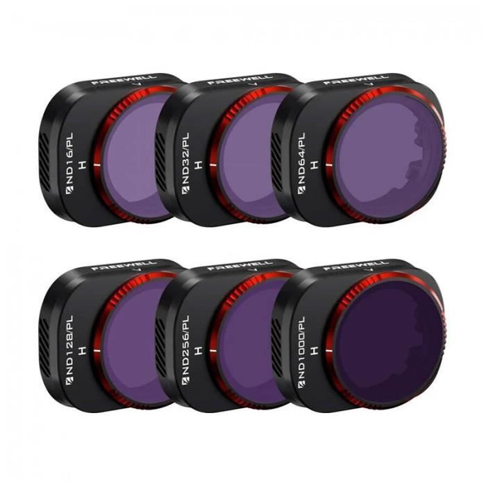 Filter - FREEWELL - DJI MINI 4 PRO - Set mit 6 Stück - Verbessert die Qualität - Einfach zu installieren