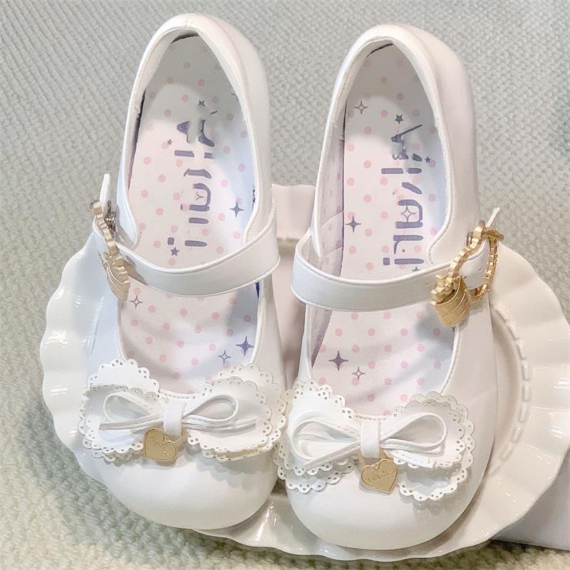 

Lolita shoes dopamine small leather shoes women s bow lolita shoes college style cute doll feeling low documentary 35