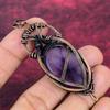 Star Amethyst Gemstone Pendant Copper Wire Wrapped Unique Jewelry Gifts For Wife