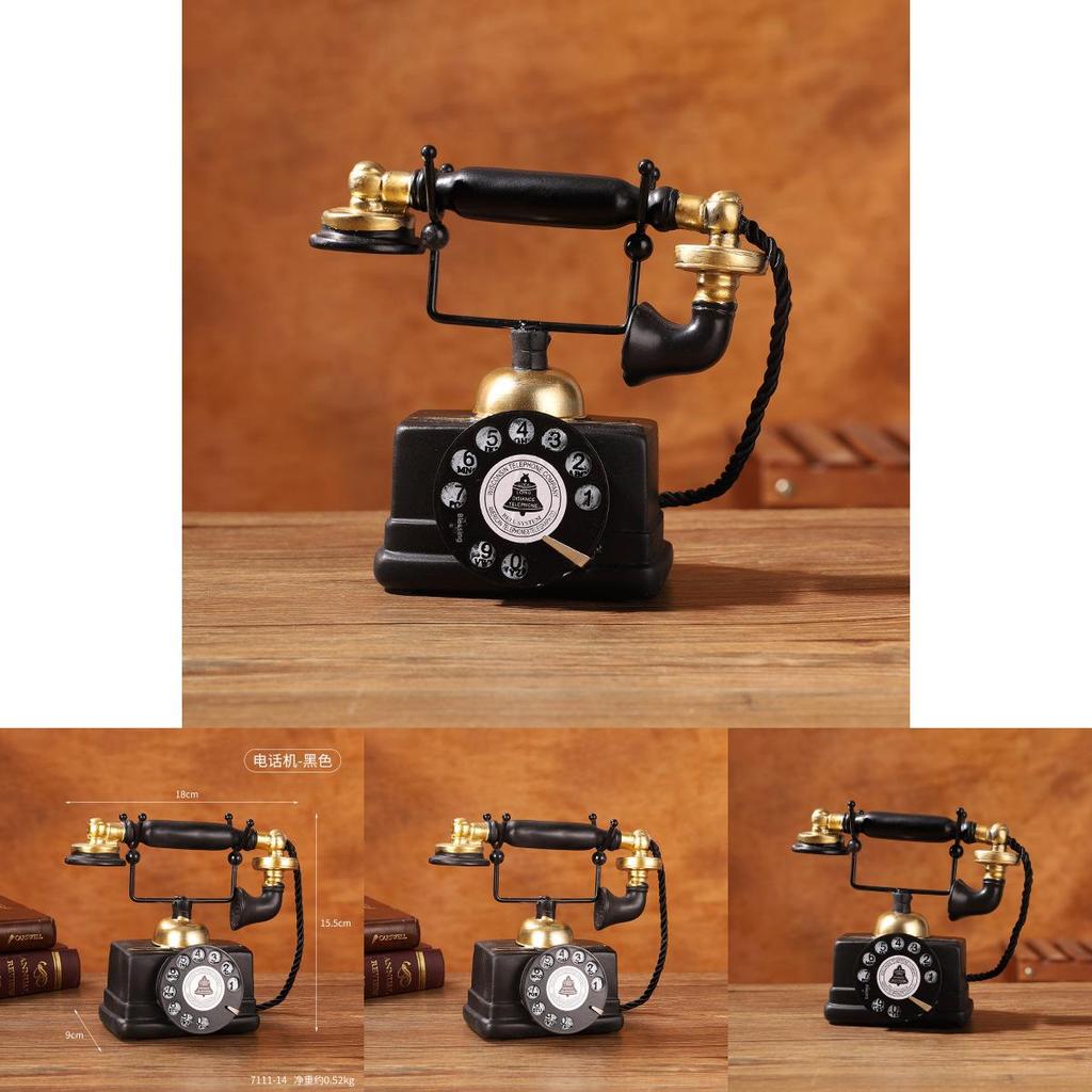 Vintage retro telefoondecoratie van hars voor thuis, kantoor of bar. Een leuk cadeau voor volwassenen.