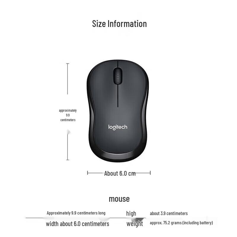 Logitech M240 Silent Wireless Bluetooth Mouse with 2.4G Receiver
