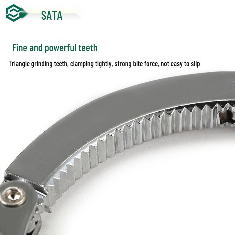 SATA Dual-Use Universal Oil Filter Wrench - Belt & Handcuff Pliers