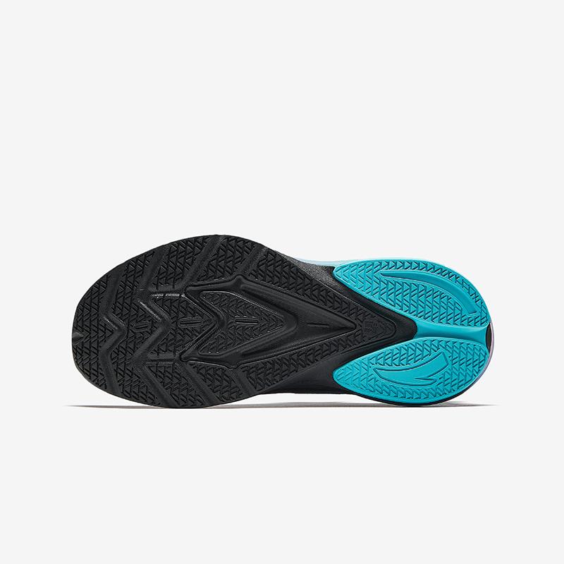 Anta Kids Flame Trendy Fashion Lightweight Shock Absorption Low Top Running Shoes Men sneaker Black Blue 312515517-4