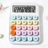 12-digit Mechanical Keyboard Calculator Cute Candy Color Multi-functional Desktop Stationery for Office College Students Kids