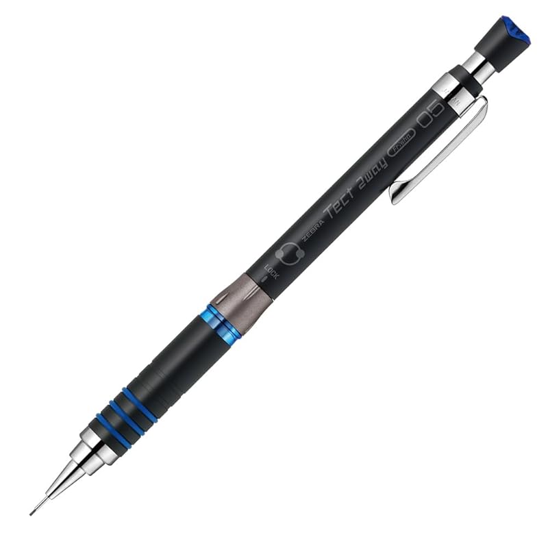 

zebra mechanical pencil Tect Two Way 0.5mm black blue MA41-23-BKB