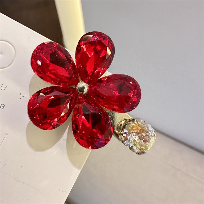 Clip Headdress Korean Fashion Rhinestone Sweet Small Bangs Side Hairpin Hair Accessories Girl Top Clip