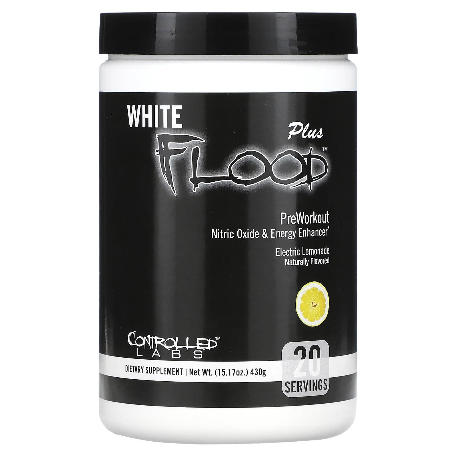 

Controlled Labs, White Flood Plus, Pre-Workout Supplement, Electric Lemonade, 15.17 oz (430 g)
