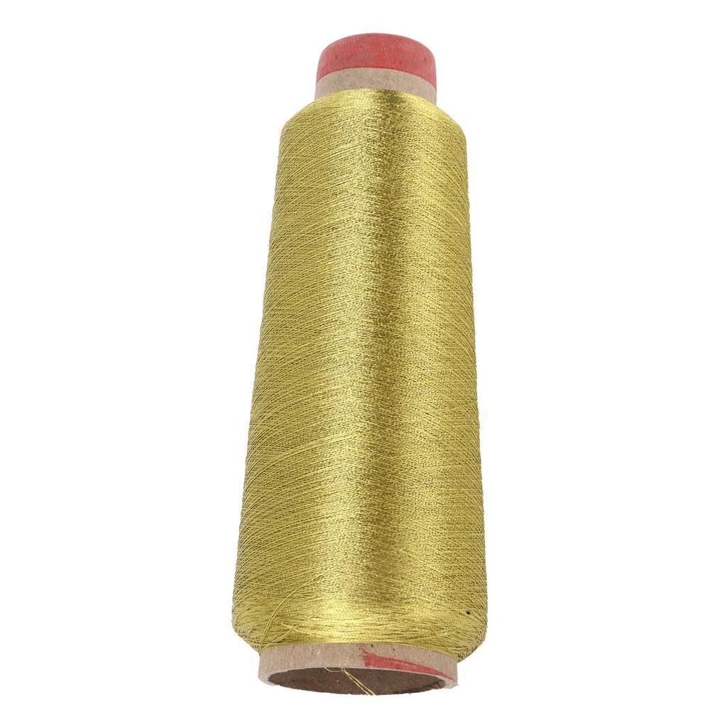 Sewing Thread HardWearing Household Polyester Yarns for DIY Embroidery Machine Project(Gold )
