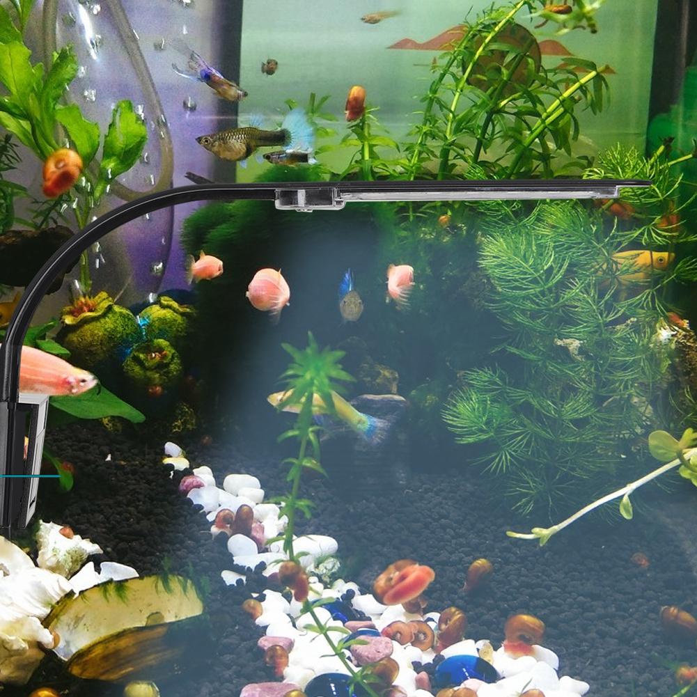 Aquarium Fish Tanks Mini LED Clip Light Water Plants Lighting Lamp Accessory