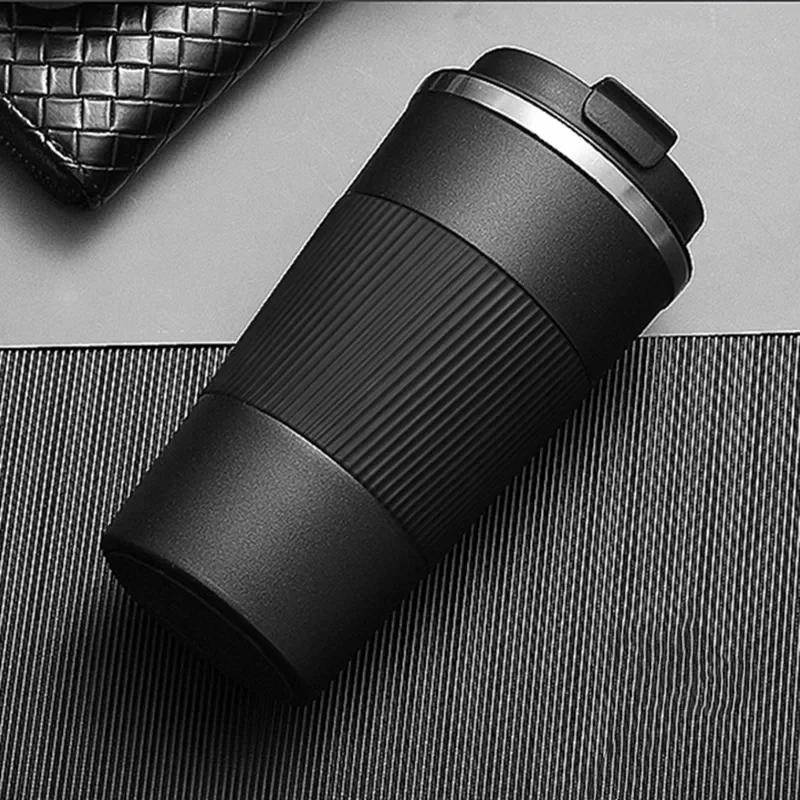 Car Vacuum Bottle Coffee Flask Leak-Proof 304 Double Water Thermos 380ml/510ml Thermal Steel Stainless Travel Mug Non-Slip Cup