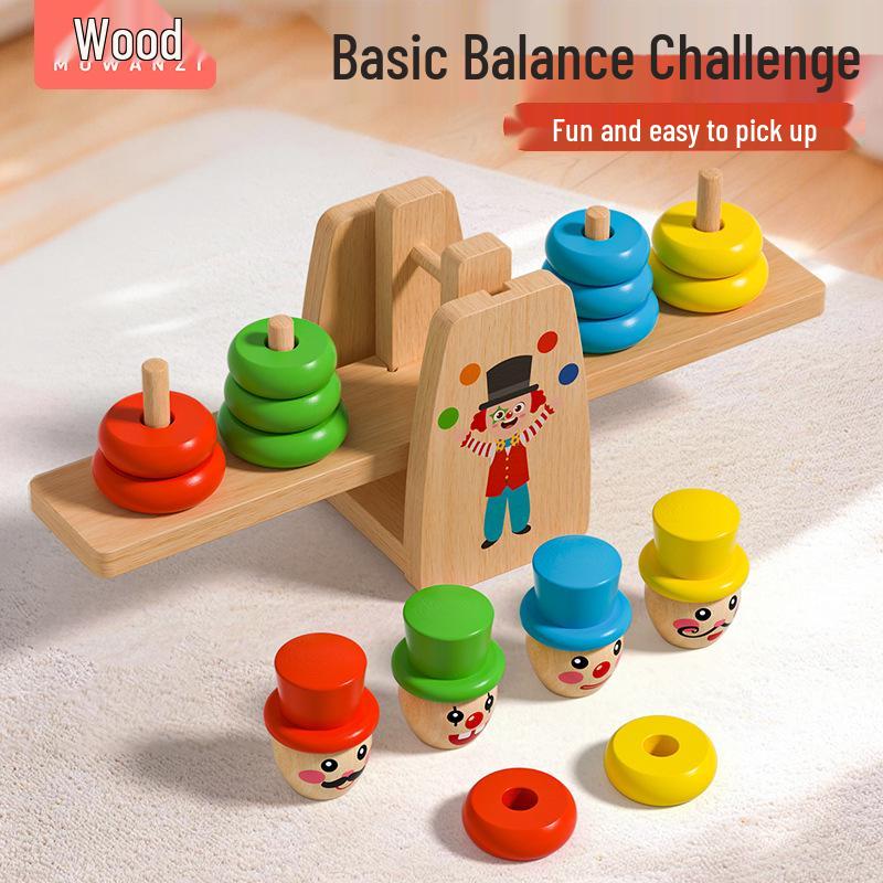 Kids' Balance Scale Toy for Math Skills and Parent-Child Interaction - Perfect Gift for Children's Day