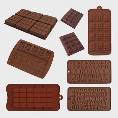 Silicone Chocolate Waffle Biscuit Cake Mold for Pudding, Jelly, Mousse, and Candy