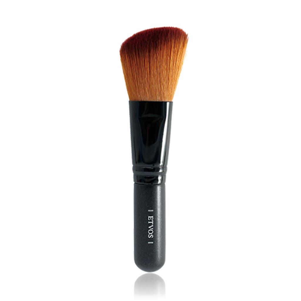 ETVOS Powder Brush, Cheek/Highlighter Makeup Brush, Angled Bristles, 12cm