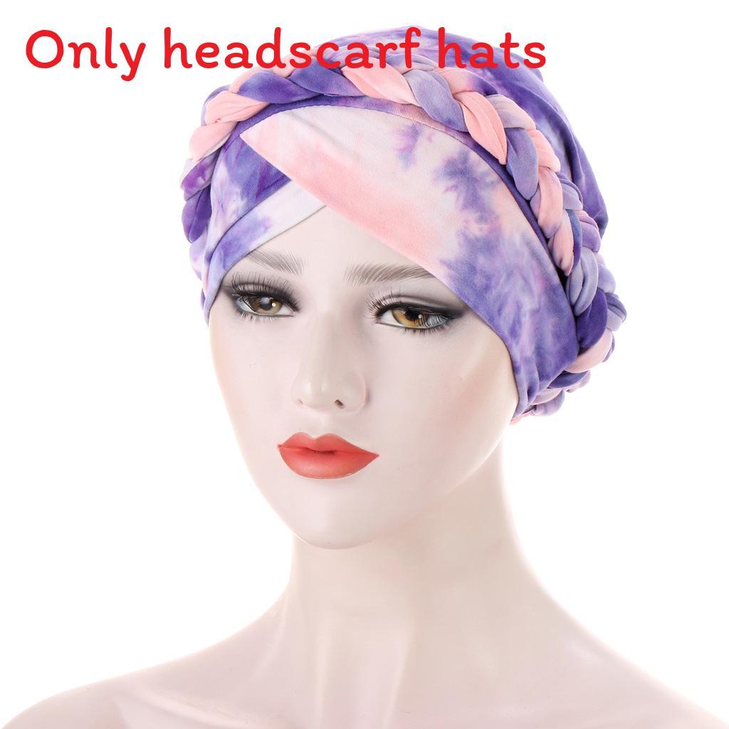 

Short Braid Cap With Cottonlinen Fabric And Sun Protection For Women And Teens Pink Purple