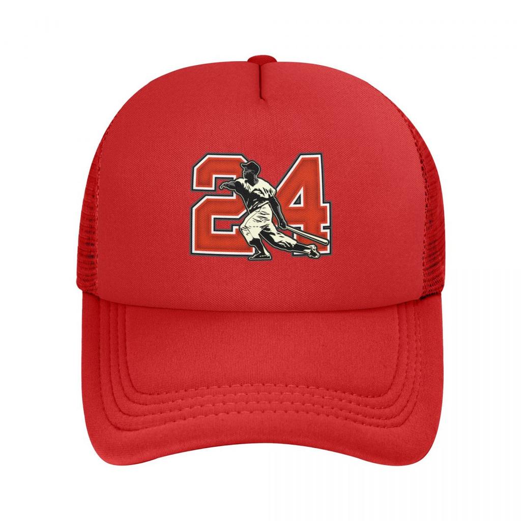 Baseball Caps Willie Mays 24 Say Hey Kid Mesh Hats Peaked Adjustable Adult Hats