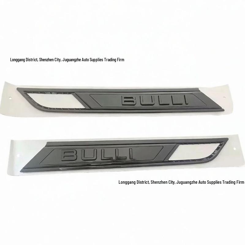 Volkswagen BULLI Silber & Schwarz Kotflügel Tür Embleme