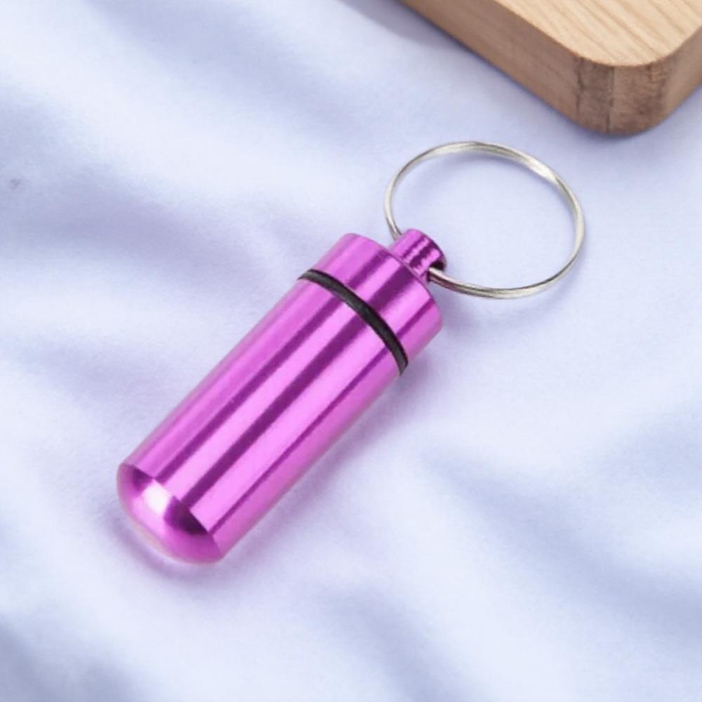 Portable Mini Waterproof Aluminum Pill Box Container Organizer for Medicine Vitamins Fish Oils Travel Storage