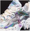 Sneakers Women Spring Fashion Sequined Cloth Bling Breathable Round Toe Leisure Chunky Women Shoes Tenis Feminino