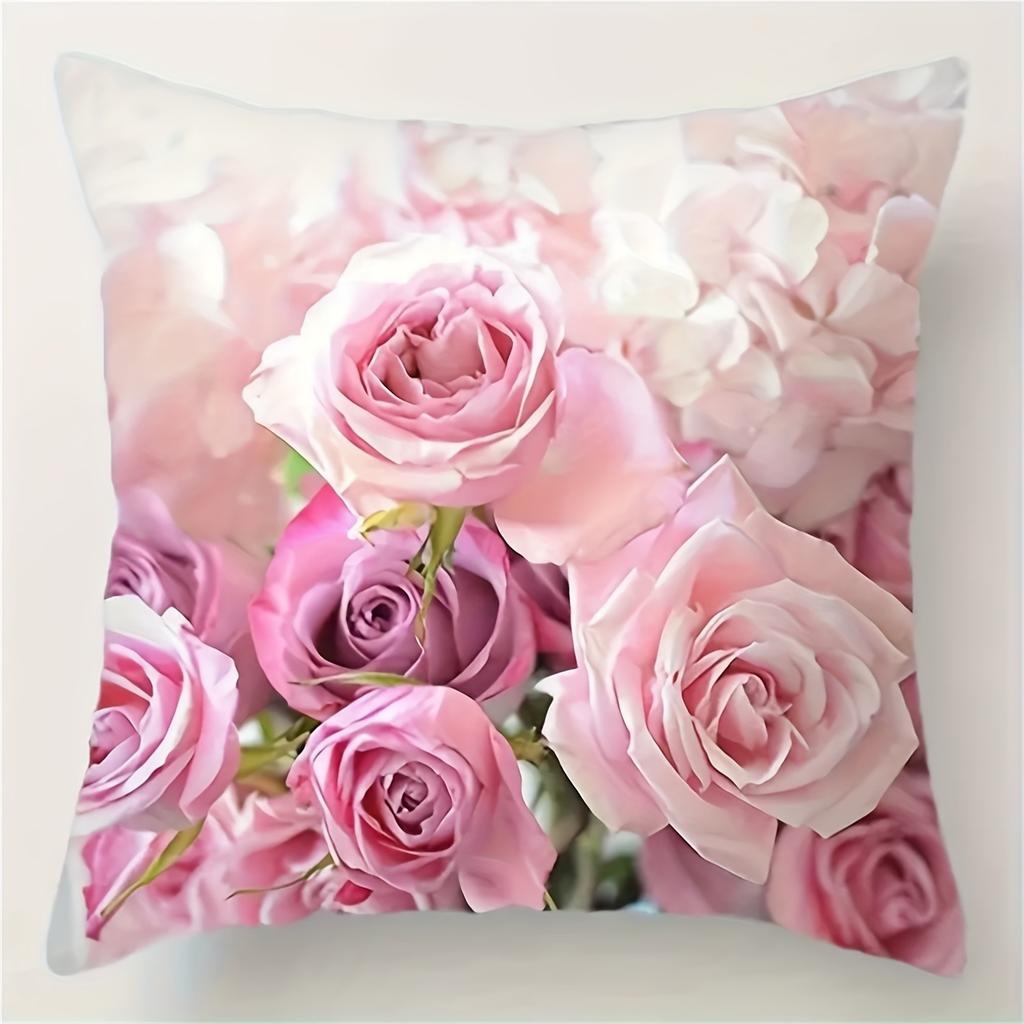 Romantic Time On Pillowcases Cover Bedroom Sofa Decoration Polyester Cushion Cover with Zipper