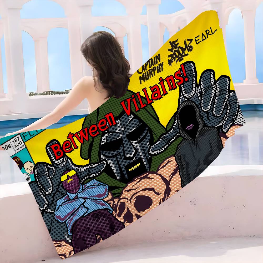 M-MF DOOM Big Microfiber Beach Towels Quick Dry Towel Sand Beach Towels Pool Towel for Travel Swim Pool Yoga