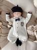 Baby Festlich Langarm Zeremonienkleid für Baby Hochzeit Erstmahl Schreinbesuch Mama&nny Jungen, Strampler, Outfit, Zeremonie,