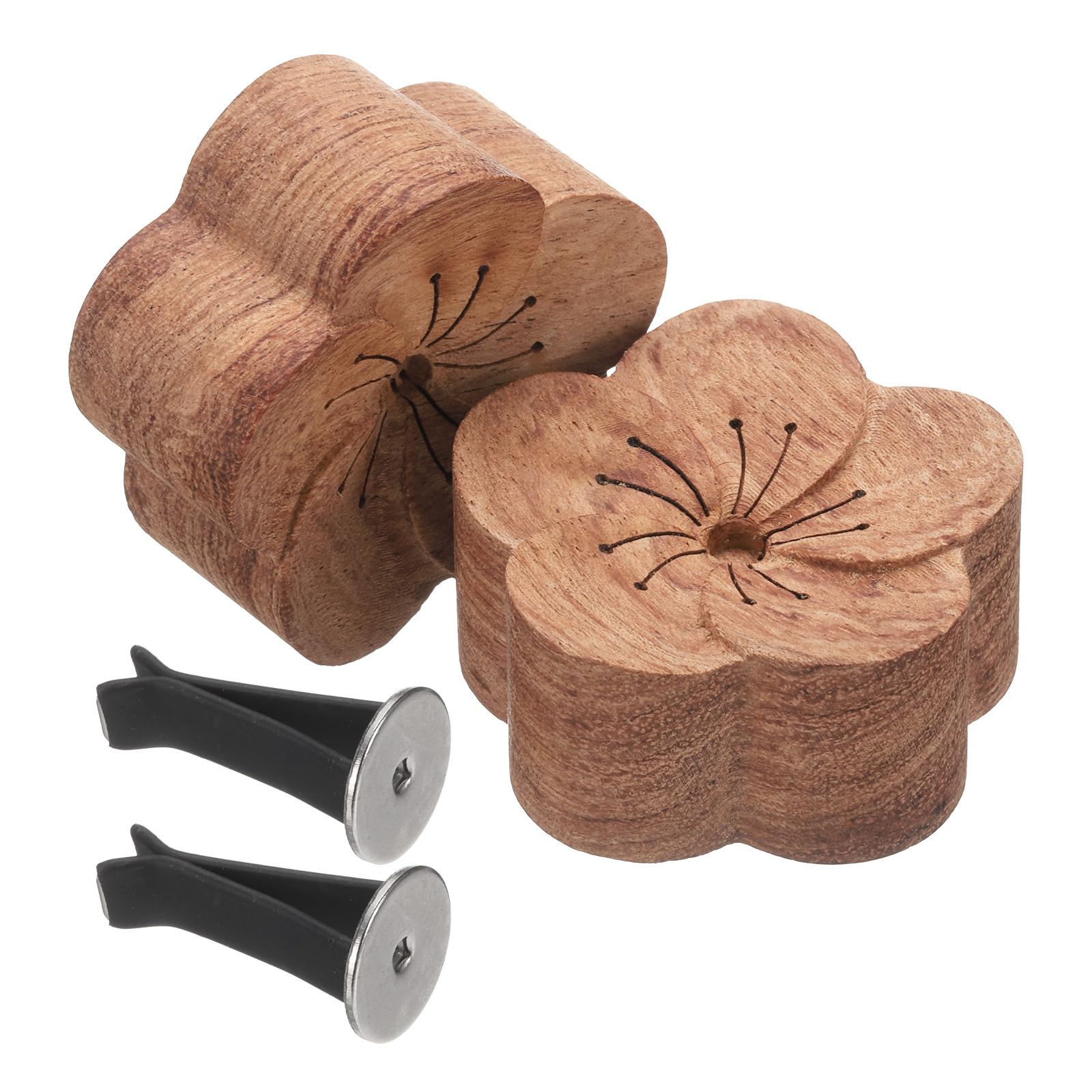 

uxcell 2 шт. Деревянный палисандр Слива для эфирных масел Маленький деревянный