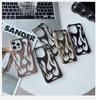 New 3D Flame Pattern Hollow Slim Phone Case for iPhone 16 15 14 13 12 11 Pro Max 15 14 16 Plus Shockproof Protective Soft Cover