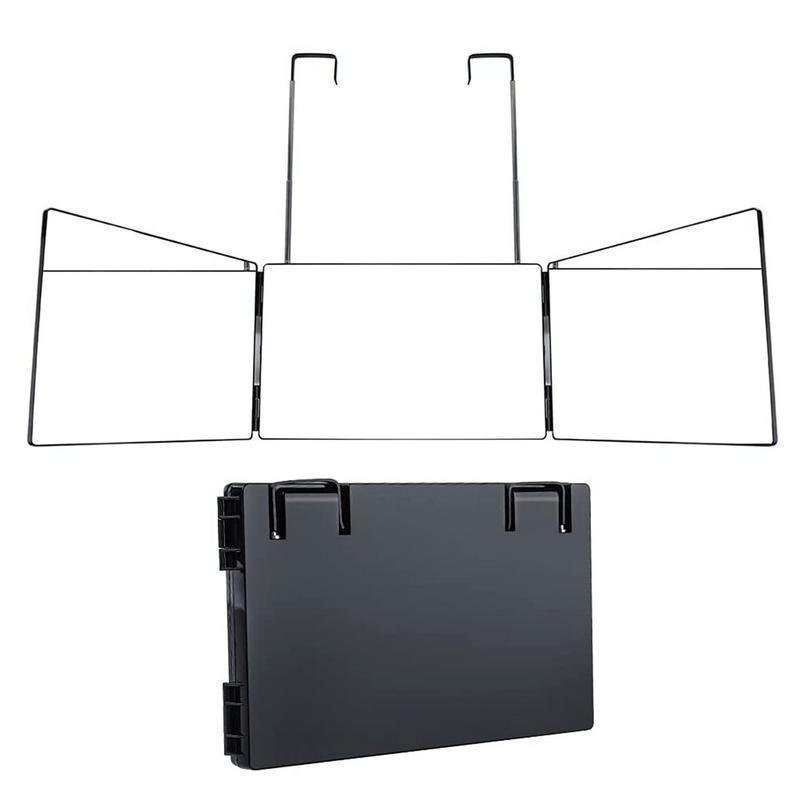 Регулируемое Складное LED Трехстороннее Салонное Зеркало для Стрижек