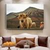 Amazing Portrait of Scottish Highland Cow Wall Pictures Canvas Painting Animal Posters Prints Living Room Home Decor
