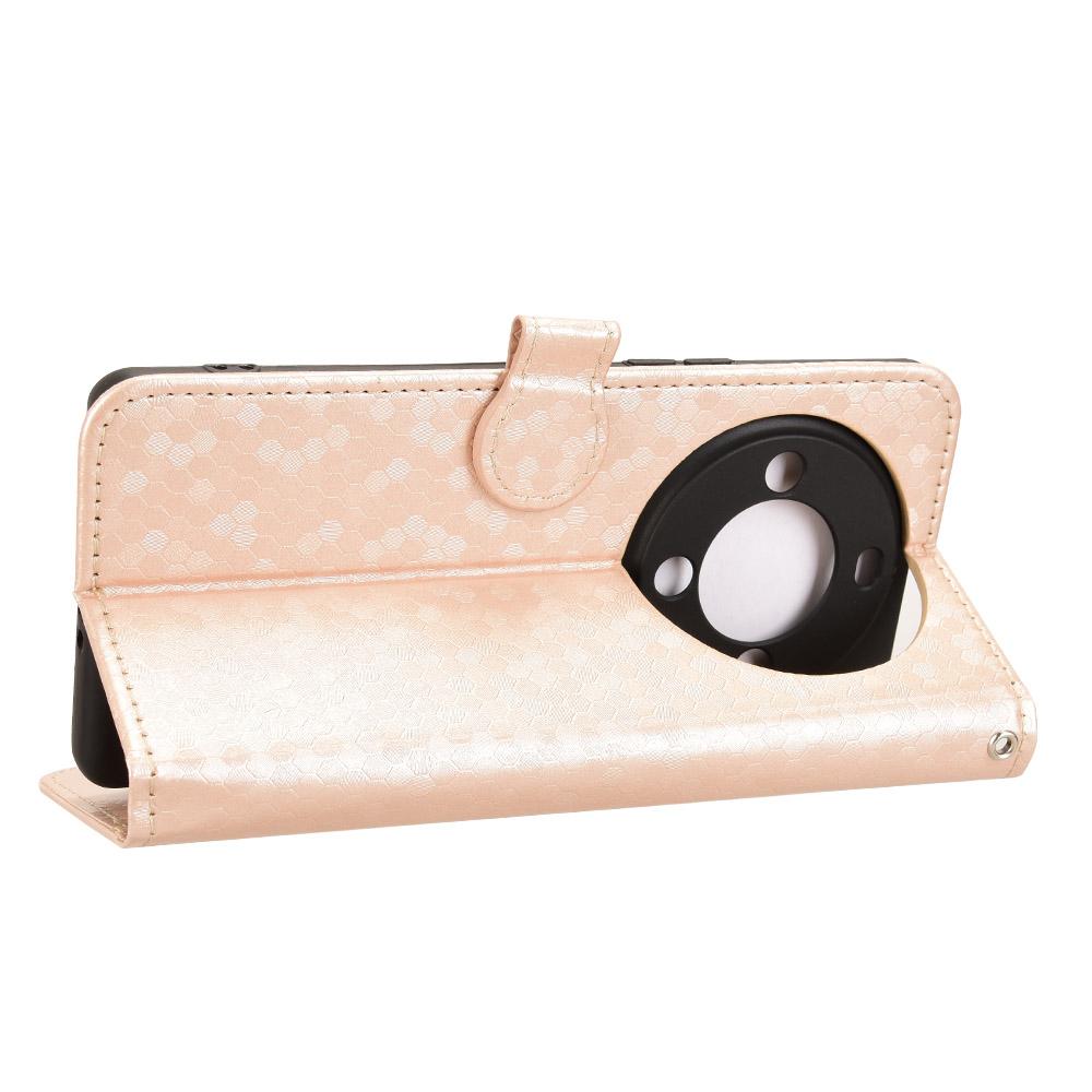 Dla FOSSiBOT S3 Pro 4G Etui Portfelowe Wzór Kropki Nadruk Skóra PU Pokrowiec na Telefon ze Smyczą na Nadgarstek