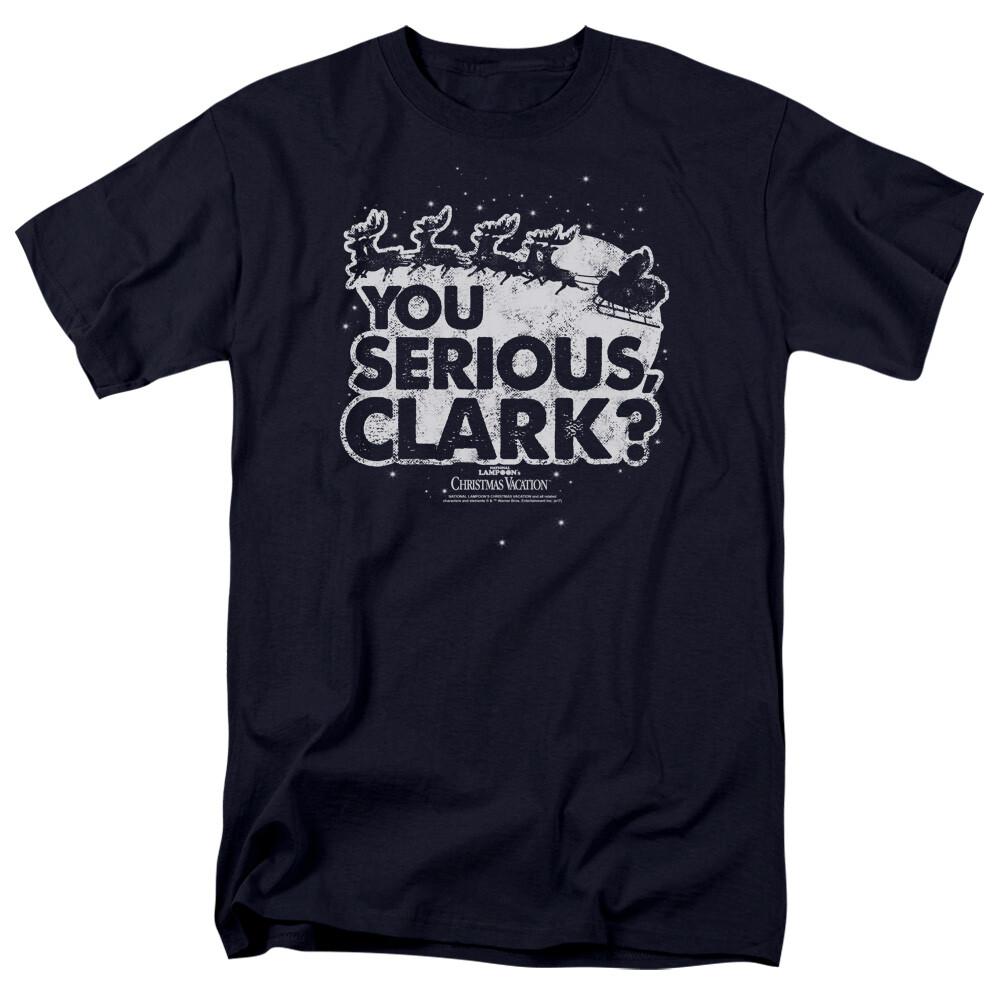 26 Christmas Vacation You Serious Clark T Shirt Mens Licensed Holiday Movie Navy Unisex T-Shirt XXXXL