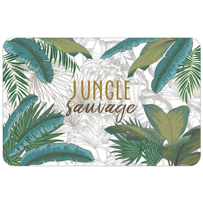Set De Table - Jungle Sauvage - 28 X 44 Cm - Opaque - Polypropylène - Rectangulaire