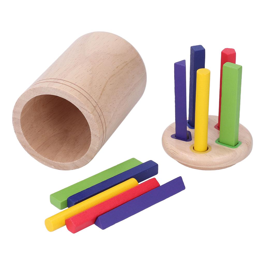 Wooden Learning Color Shape Sorting Toy Fine Motor Skills Puzzle Toy Sensory Matching Game with Draw