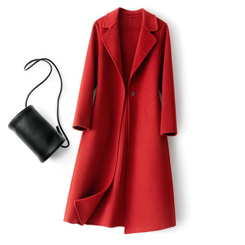2025 Autumn/Winter Women`s Double-Sided Cashmere Coat