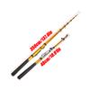 Mini Glass Fiber Telescopic Ultra Light Casting Rock Sea Fishing Rod Pole Gold (3.0m)