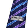 Bonding Process Backed Fabric Volume Feeling Made In Japan MADE IN JAPAN Necktie Brand KOSHINO Striped Pattern Silk Unisex Compatible [Michiko London]