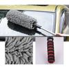 Mikrofaser Autoentstauber Teleskop-Staubwischer Tragbarer Staubsauger Autowäsche Nassreinigung für Autos Zubehör Bürste, Staubwischer, Wischmopp, Reiniger, Lang, Zubehör, Wischen,