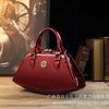 2023 Winter New Foreign Trade Dumpling-Shaped Patent Leather Women's Handbag Matching Leather Jacket Shoulder Bag Manufacturer Wholesale