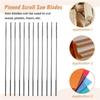 ABWR-Scroll Saw Blades Plain End 5 Inch 24PCS 12 TPI Regular Tooth For Woodworking DIY