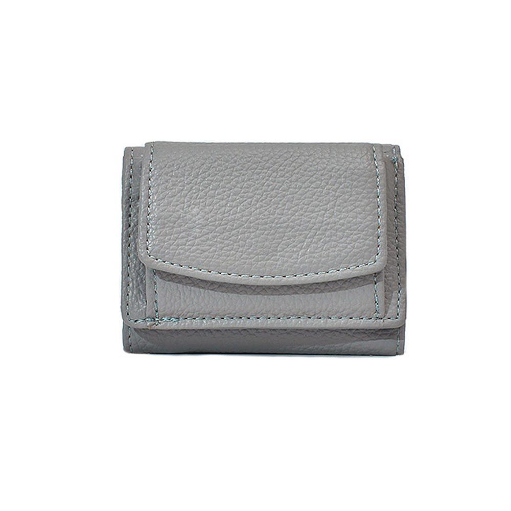 Korean Style Women's Short Tri-Fold Wallet: Large Capacity, Multi-Card Slot, Anti-Demagnetization.