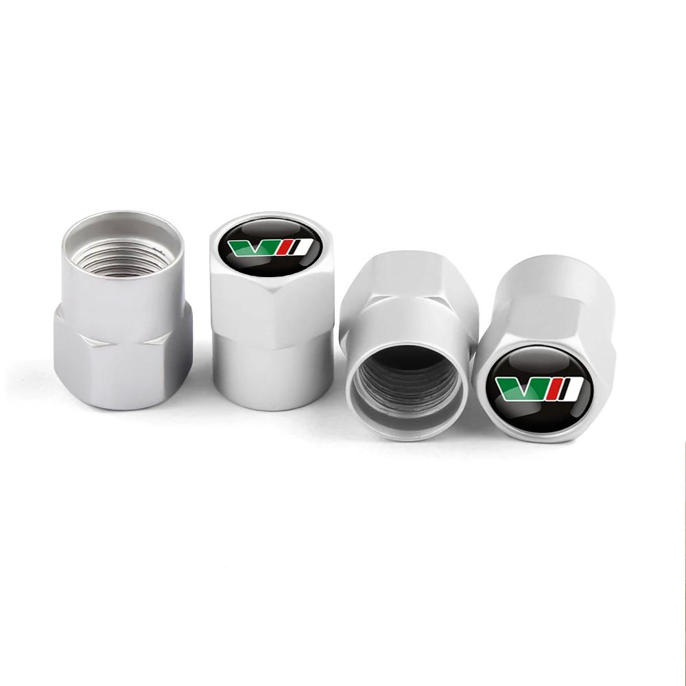 AAABP1 4Pcs Car Accessories Car Tire Valve Cover Wheel Protection Dust Caps For Skoda VRS VII Octavia A2 A5 2 Superb Kodiaq Rapid Fabia