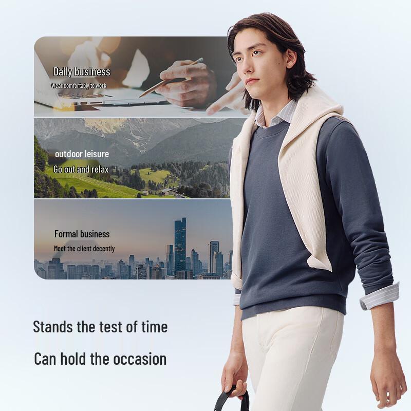 Hodo Men's 2025 Spring Casual Pullover Sweatshirt