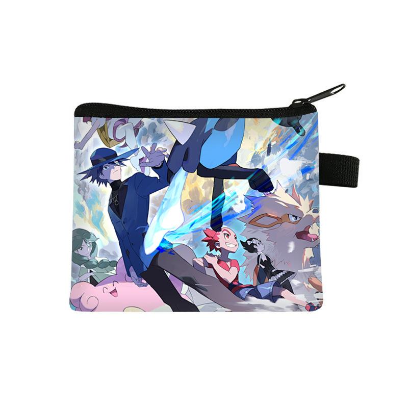 Pikachu children's coin purse, storage mini bag, cartoon portable key card bag