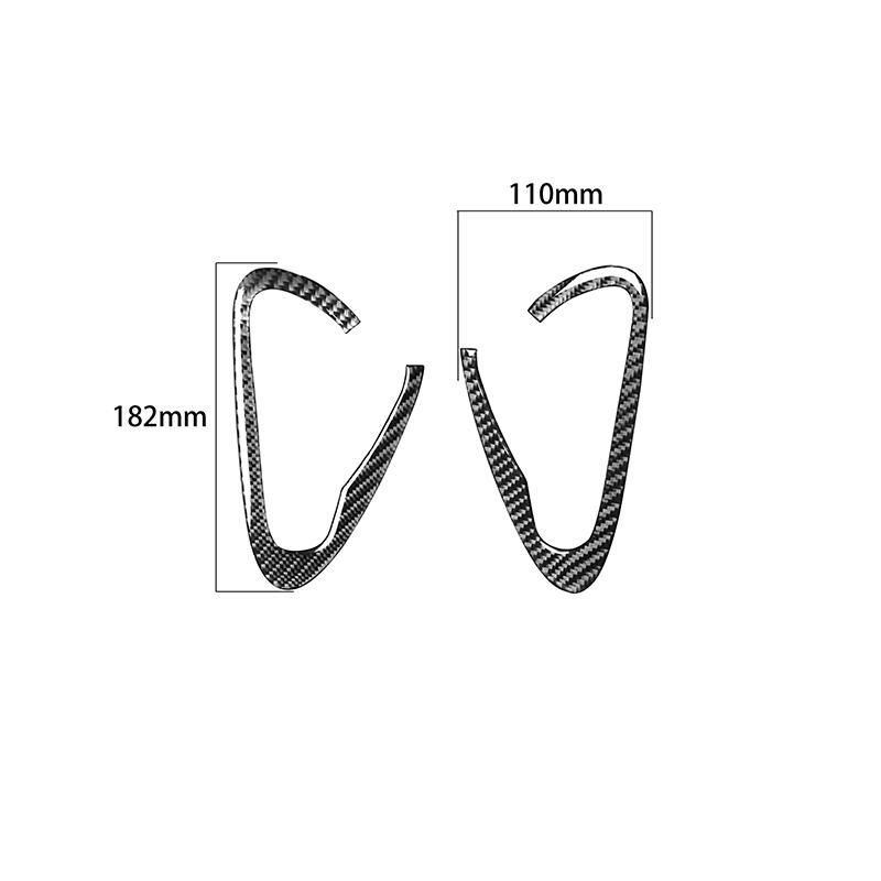 Real Carbon Fiber Door Handle Frame Trim Car Interior Accessories Car Interior Supplies For Mazda RX-8 2004-2008 2