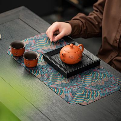 48x24 cm Horký výprodej Severský styl Konferenční stolek Protiskluzová podložka Restaurace Luxusní oboustranná brokátová podložka na stůl Potah na desku konferenčního stolku