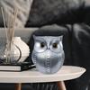 Moderne stilig Lucky Owl Resin kunstfigur (Sølv), 1 stk