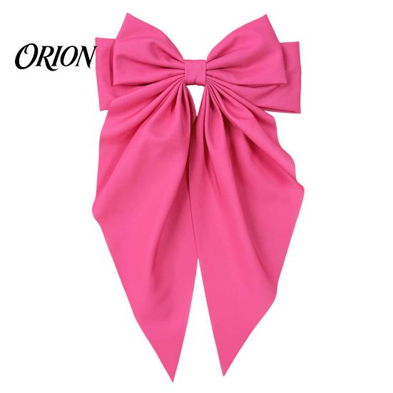 Atmospheric Look Hair Accessories Bow Clip with Heart Leopard Print Ribbon, Large Long Tail Spring Valentine Day Gifts for Women, Sweet Accessory