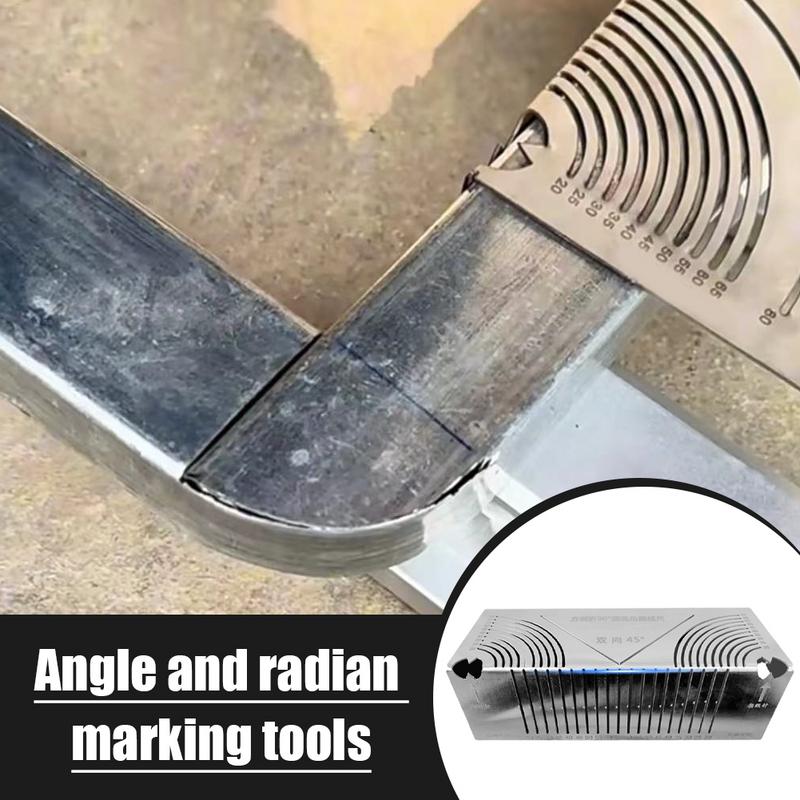 Ferramenta de Marcação de Ângulo e Arco Flexível de Precisão Ferramenta de Marcação para Dobra de Tubos de Aço Angular Esquadro de Soldagem Guia de Marcação para Corte de Tubos