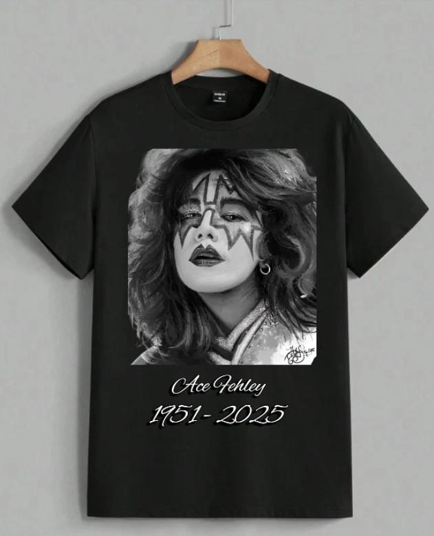 

In Memory of Ace Frehley Rockk Legend Tribute Full Size Shirt D1183 Unisex T-Shirt S