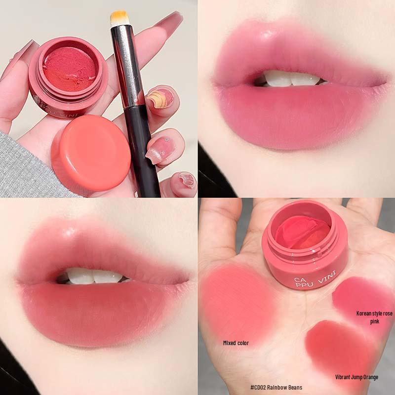 CAPPUVINI Dual-Color Soft-Focus Lip & Cheek Matte Tint Cream